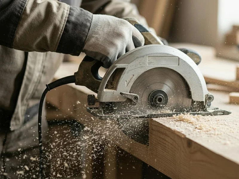 Herramienta electica en uso