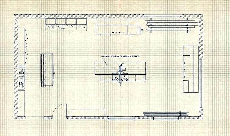 Plano para situar la ingletadora