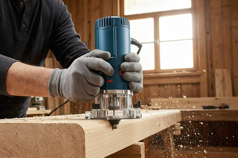 Perfilado de madera con fresadora